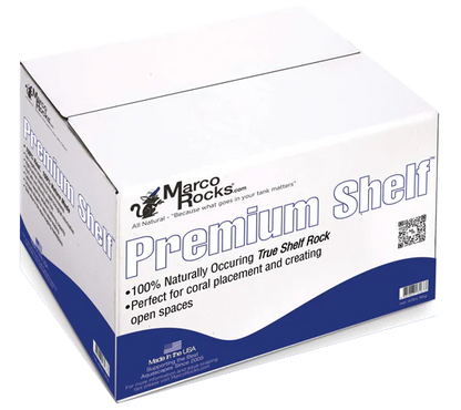 MarcoRocks Premium Shelf Dry Live Rock - 40 pound box