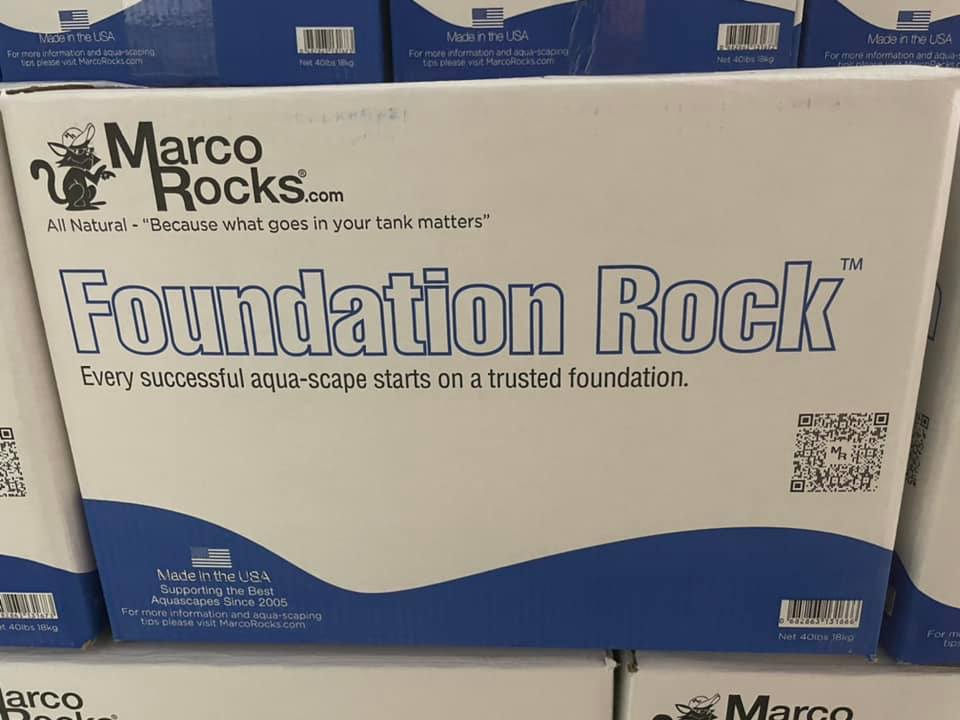 Marco Rocks Foundation Rock 40 pound box – The Aquarium Shop Westbury NY